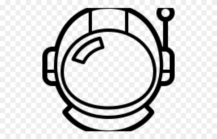 513x481 Drawn Helmet Astronaut Helmet Astronaut Helmet Easy To Draw, Gray, World Of Warcraft HD PNG Download