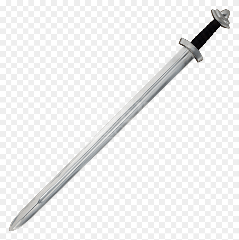809x813 Drawn Katana Stylized Viking Sword Symbol Transparent, Blade, Weapon, Weaponry HD PNG Download