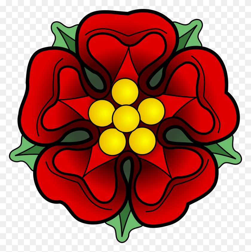 2389x2400 Drawn Lightning Heraldic Tudor Rose, Ornament, Pattern, Fractal HD PNG Download