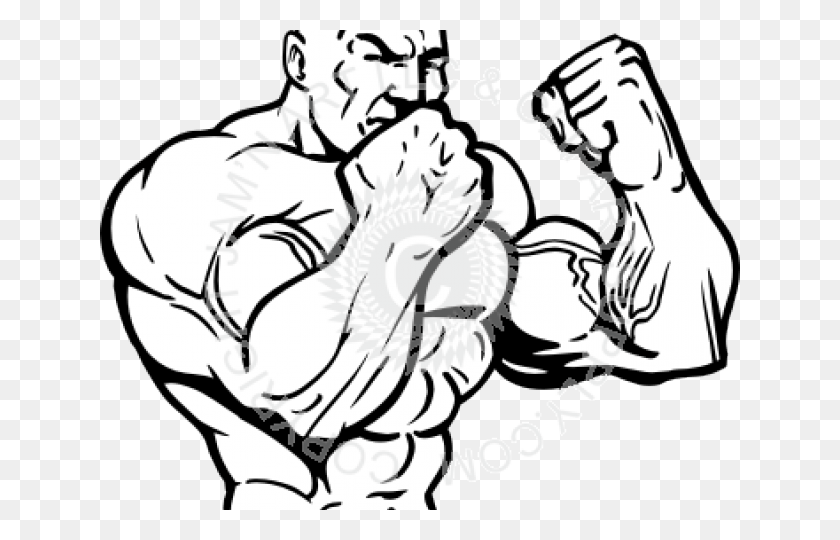 640x480 Drawn Men Buff Vector Muscle Man, Person, Human, Judo HD PNG Download