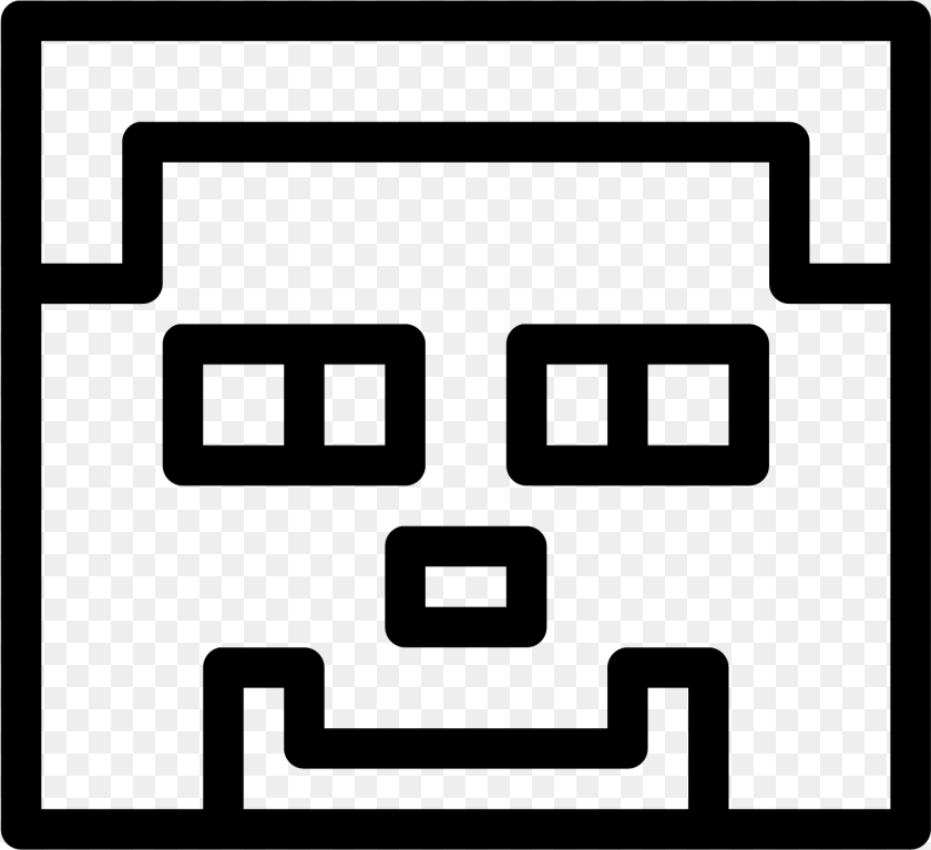 1462x1335 Drawn Minecraft Black And White Black And White Minecraft Clipart, Gray Transparent PNG