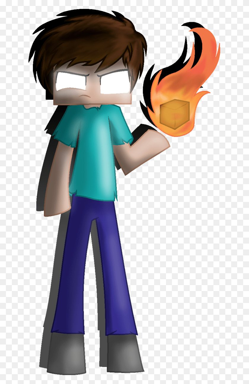 647x1233 Drawn Minecraft Minecraft Herobrine Pencil And In Color Minecraft Herobrine Chibi, Person, Human, Doll HD PNG Download