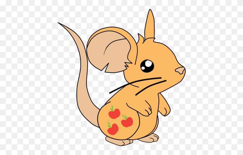 446x477 Drawn Mouse Transformice Mouse Applejack Mouse, Animal, Mammal, Wildlife HD PNG Download
