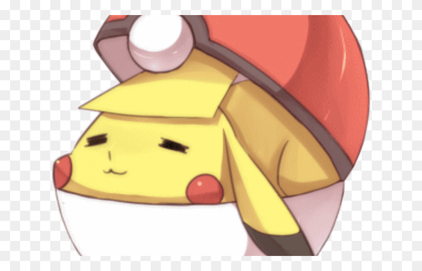 640x480 Drawn Pokeball Closed Pokemon In Pokeball Cute, Helmet, Clothing, Apparel HD PNG Download