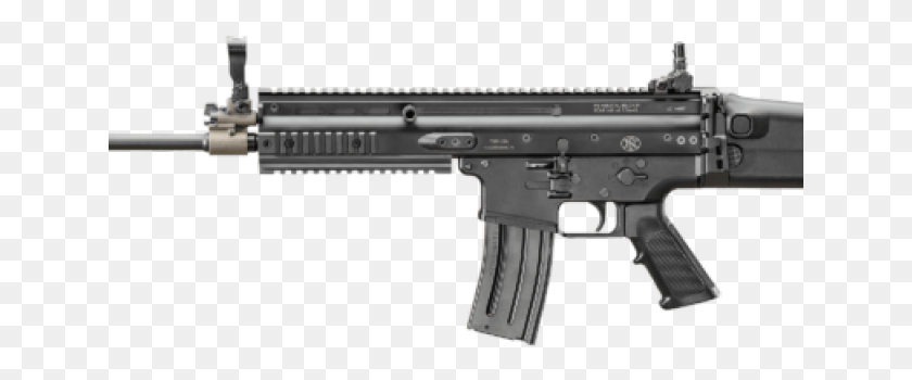 641x290 Descargar Png Fusil Dibujado M16 Fn Scar 16 Black, Gun, Arma, Armamento Hd Png