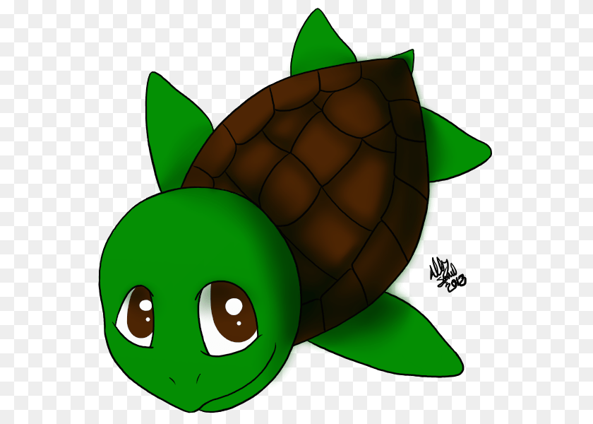 600x600 Drawn Sea Turtle Chibi, Animal, Reptile, Sea Life, Tortoise Transparent PNG