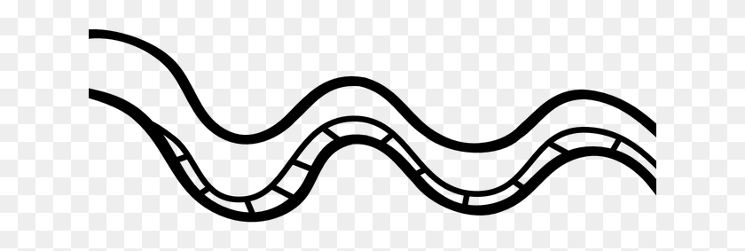 641x223 Drawn Serpent Snake Black And White Snake Clip Art Free, Gray, World Of Warcraft HD PNG Download