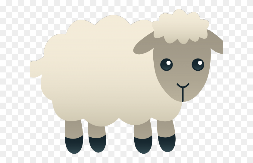 640x480 Drawn Sheep Fluffy Sheep Adha Eid Cartoon, Mammal, Animal, Piggy Bank HD PNG Download