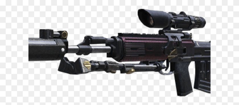 641x309 Нарисованный Снайпер Black Ops 2 Огнестрельное Оружие, Пистолет, Оружие, Вооружение Hd Png Скачать