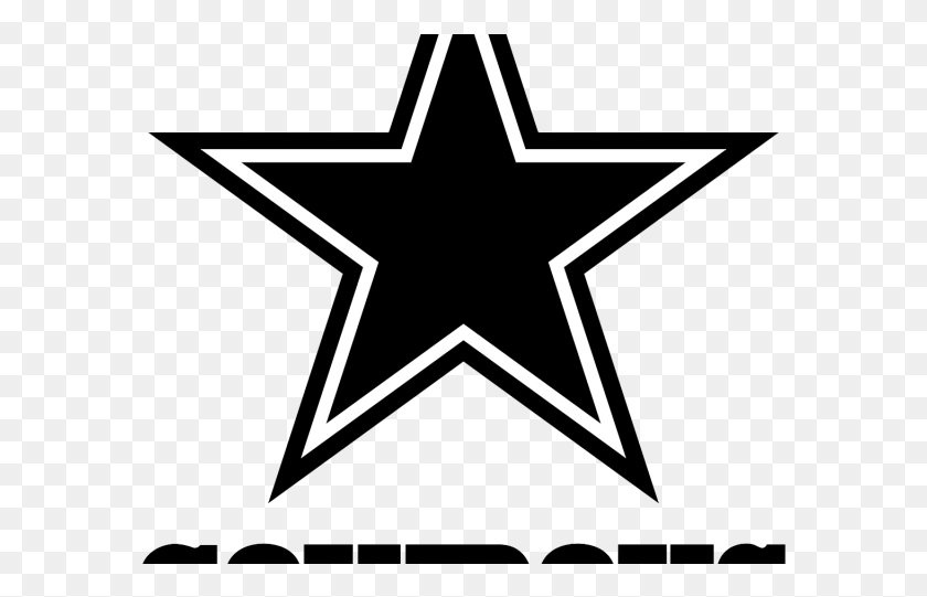 584x481 Drawn Stare Dallas Cowboys Dallas Cowboys Logo Small, Symbol, Star Symbol, Cross HD PNG Download