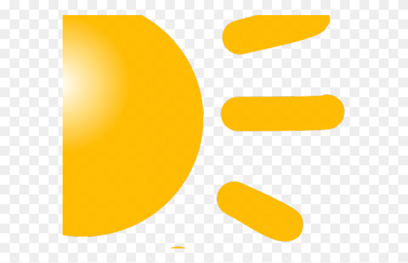 583x481 Drawn Sun Half Sun Circle, Lighting, Outdoors, Sphere Descargar Hd Png
