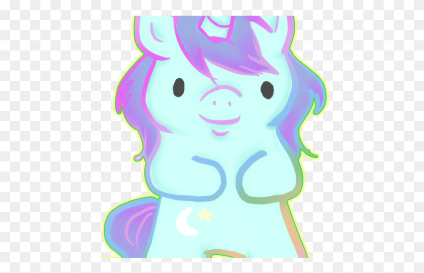 472x481 Drawn Unicorn Front Face Opposite Day Op Tom Eddsworld, Graphics, Purple HD PNG Download