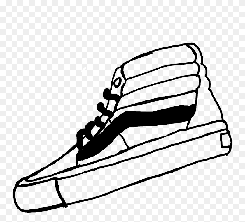 755x703 Drawn Vans Hypebeast Hypebeast Drawing Black And White, Outdoors, Nature, Astronomy HD PNG Download
