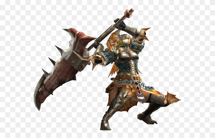 579x481 Drawn Weapon Great Sword Monster Hunter The Hunter, Person, Human, Bronze HD PNG Download