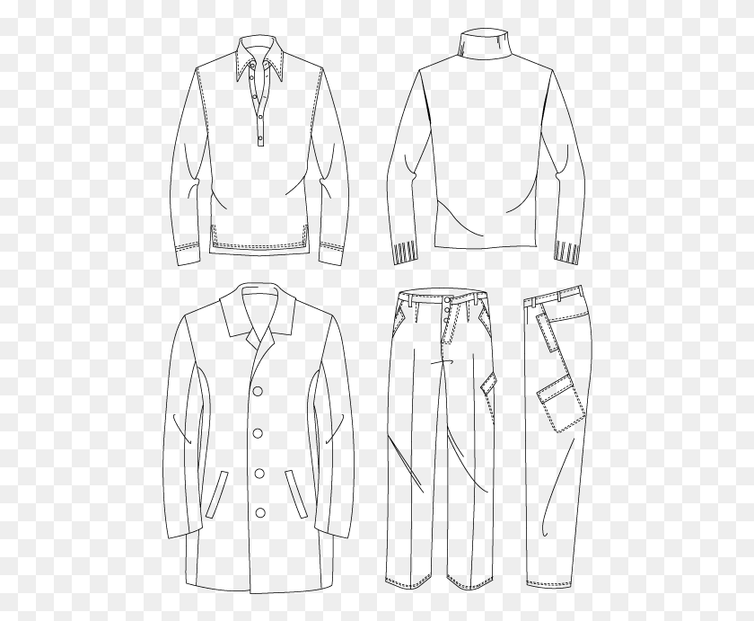 480x631 Drawn Zipper Clothes Technical Sketches Fashion, Gray, World Of Warcraft HD PNG Download