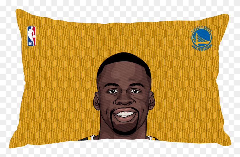 2417x1524 Draymond Green Pillow Case Face, Cushion, Person, Human HD PNG Download