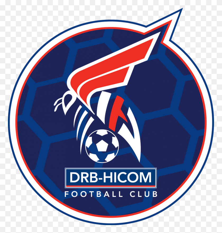 925x977 Drb Hicom Fc Официальный Логотип Drb Hicom Fc Logo, Символ, Товарный Знак, Футбольный Мяч Png Скачать