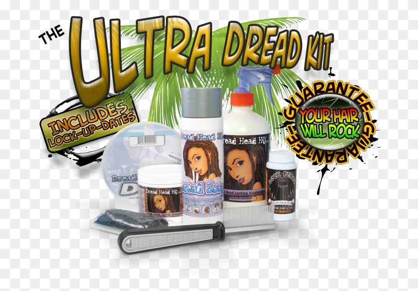 690x525 Descargar Png Dreadlocks Ultra Dread Kit Dread Kit, Botella, Publicidad, Cerveza Hd Png