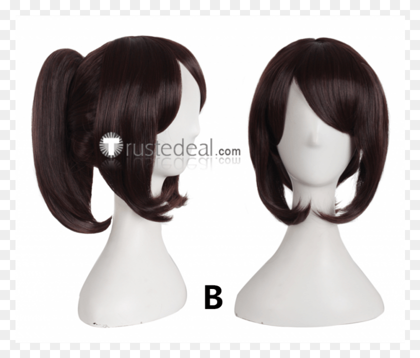 801x674 Dream Daddy Amanda Brown Ponytail Cosplay Wigs Lace Wig, Doll, Toy, Hair HD PNG Download