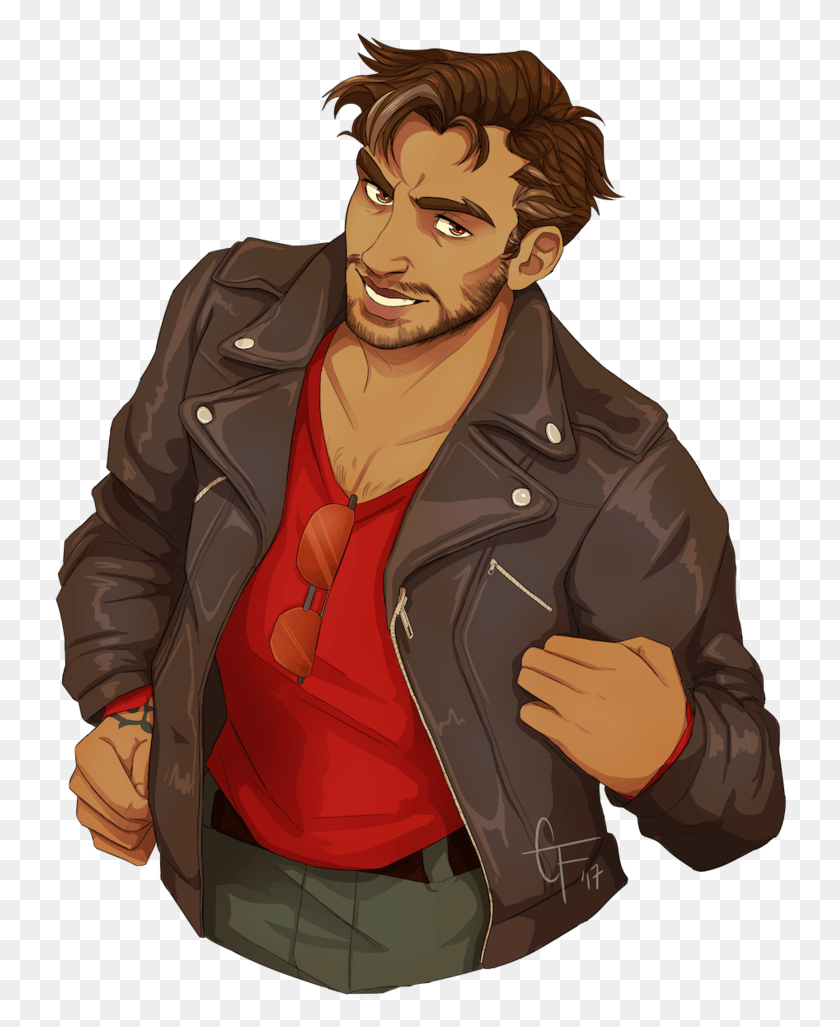 736x967 Dream Daddy By Caiitkat Dream Daddy Fanart Dream Daddy Robert Dream Daddy Fanart, Clothing, Apparel, Jacket HD PNG Download