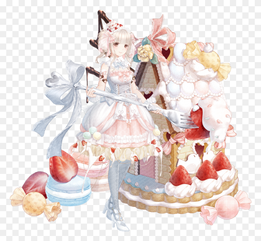 1218x1119 Dream Dessert Love Nikki Dream Dessert, Figurine, Wedding Cake, Cake HD PNG Download