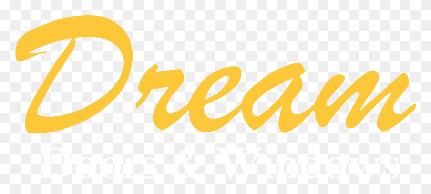 1952x800 Dream Doors Window And Door Logo Light Yellow Revsered Sign Tx, Dynamite, Bomb, Weapon HD PNG Download