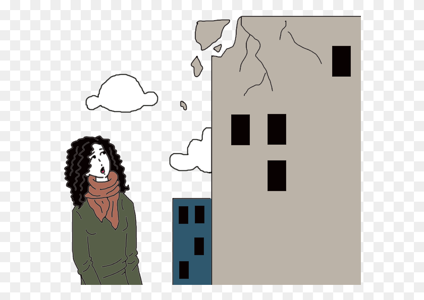 590x535 Dreaming Of A Falling Building Is Similar To Dreams Building Falling Down Cartoon, Person, Human, Performer HD PNG Download