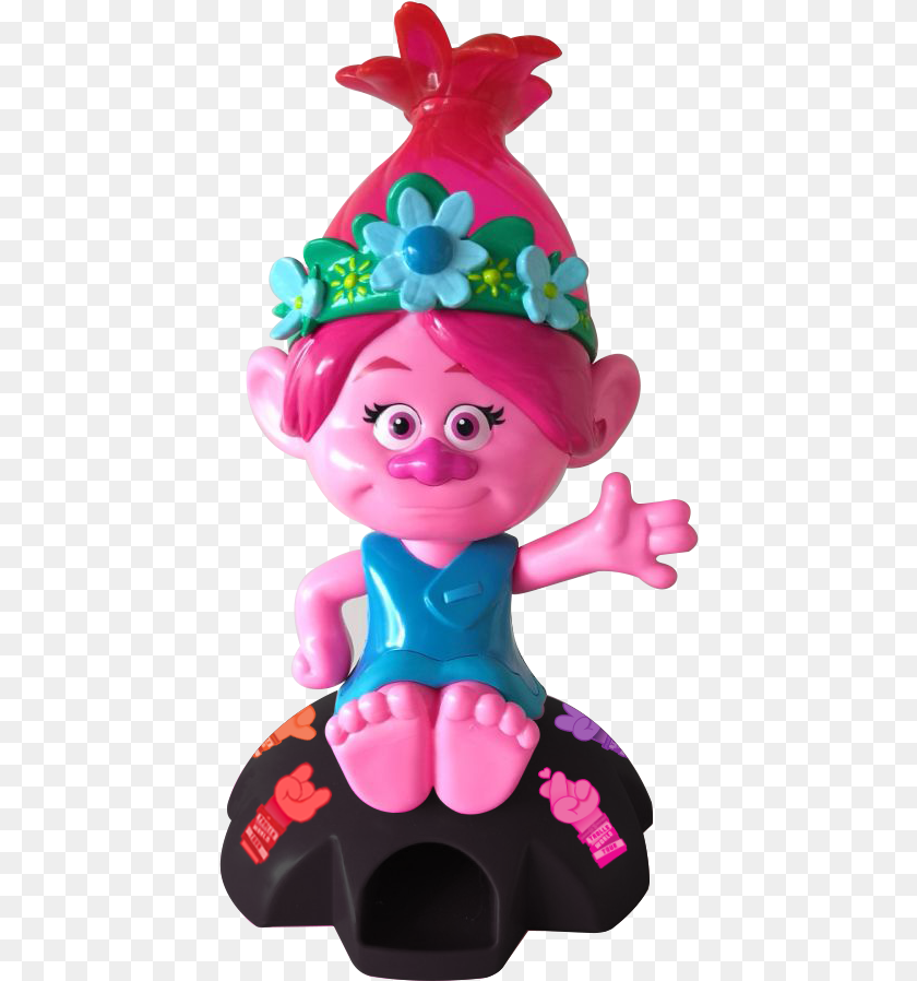 440x898 Dreamworks Trolls 2 Poppy Dispenser, Figurine, Baby, Person, Toy Clipart PNG