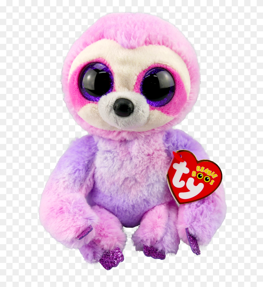 612x857 Dreamy The Purple Sloth 6 Plush Beanie Baby, Toy, Teddy Bear, Doll HD PNG Download