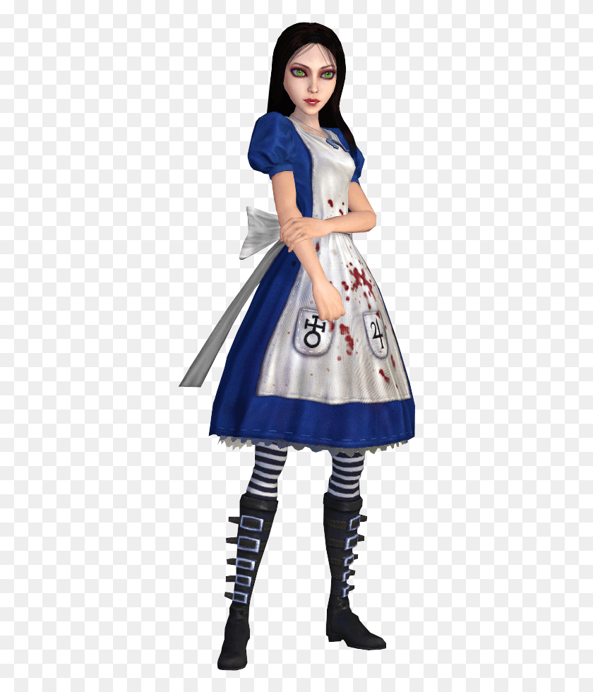 337x920 Dress Alice Madness Returns Model, Clothing, Apparel, Skirt HD PNG Download