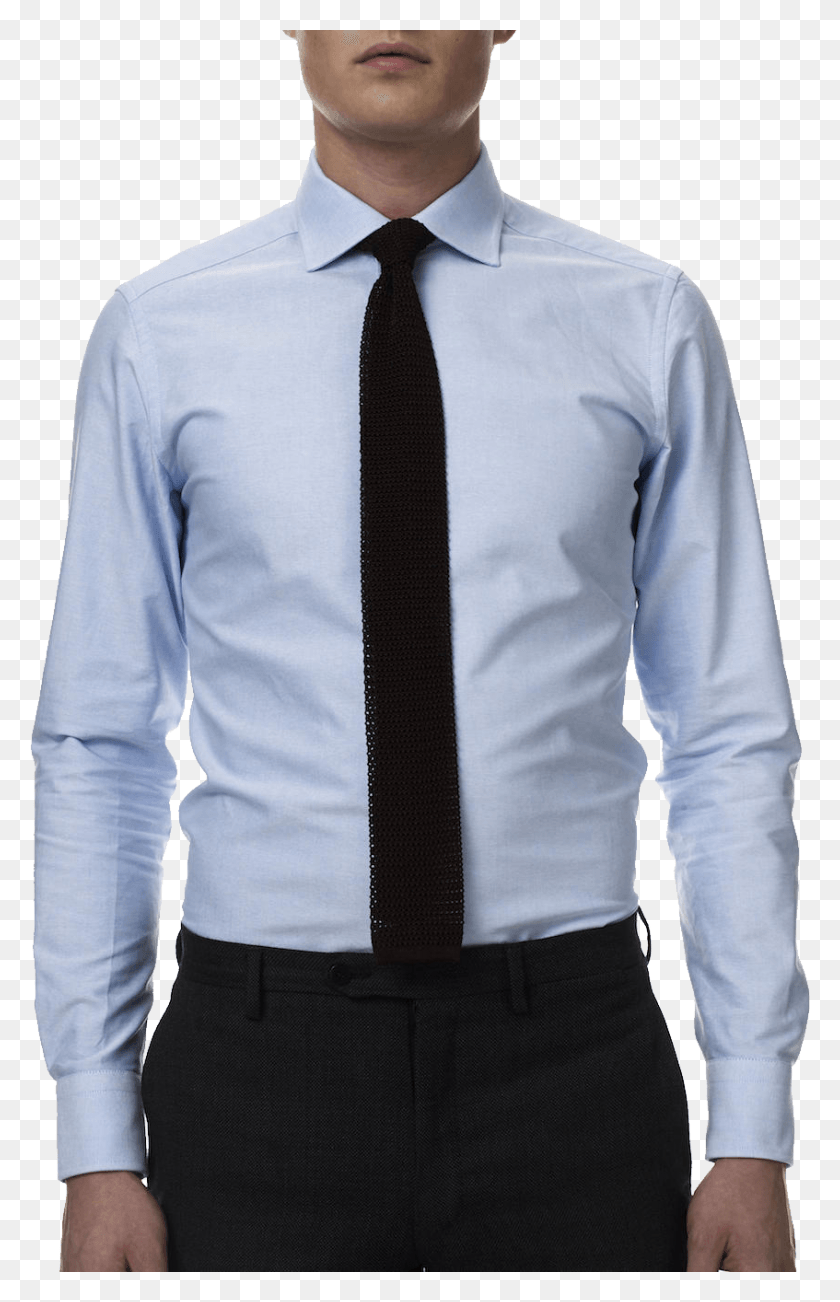 847x1349 Dress Shirt Image Light Blue Dress Shirt With Black Tie, Accessories, Accessory, Clothing HD PNG Download