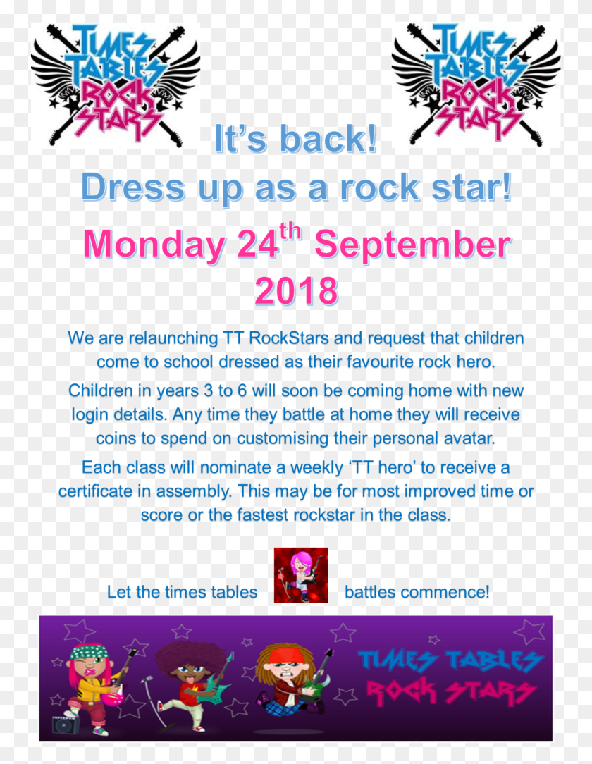 752x1024 Dress Up As A Rockstar Day Graphic Design, Flyer, Poster, Paper HD PNG Download