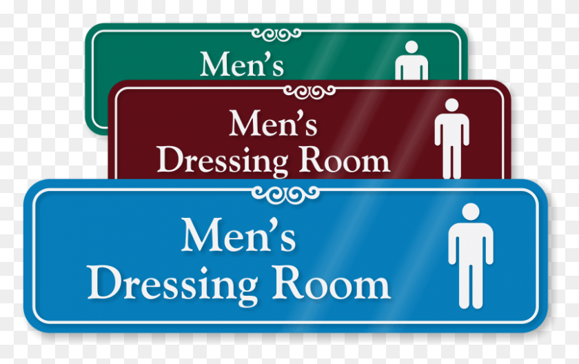 801x481 Dressing Room Sign 152407 Men39s Changing Room Sign, Text, Label, Word HD PNG Download