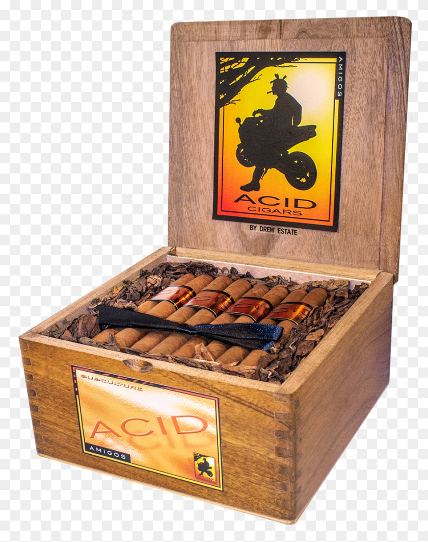 878x1129 Drew Estate And New Hampshire Based Two Guys Smoke Acid Cigars, Box, Treasure, Person HD PNG Download