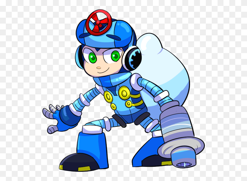 555x554 Drew This In Honor Of The New Mighty No Cartoon, Person, Human, Toy HD PNG Download