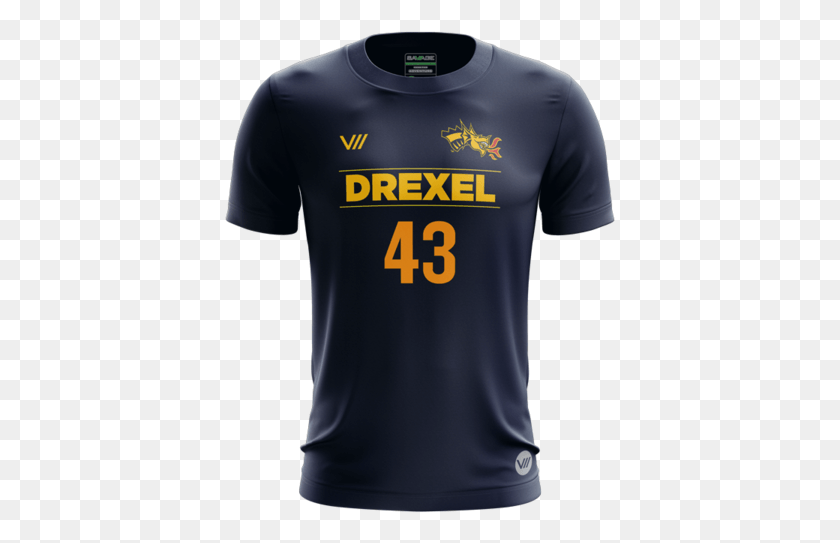 391x483 Drexel Spitfire 2019 Dark Jersey Active Shirt, Clothing, Apparel, T-shirt HD PNG Download