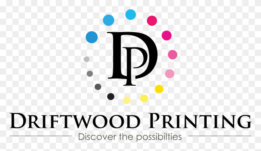 1000x547 Driftwood Printing Logo Cmyk, Text, Texture, Bowl HD PNG Download