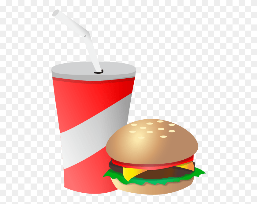 505x607 Drink Amp Burger Fast Food, Soda, Beverage, Food HD PNG Download