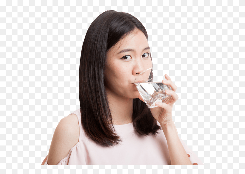 564x538 Drink Water Girl Is Drinking Water Transparent, Beverage, Person, Human HD PNG Download