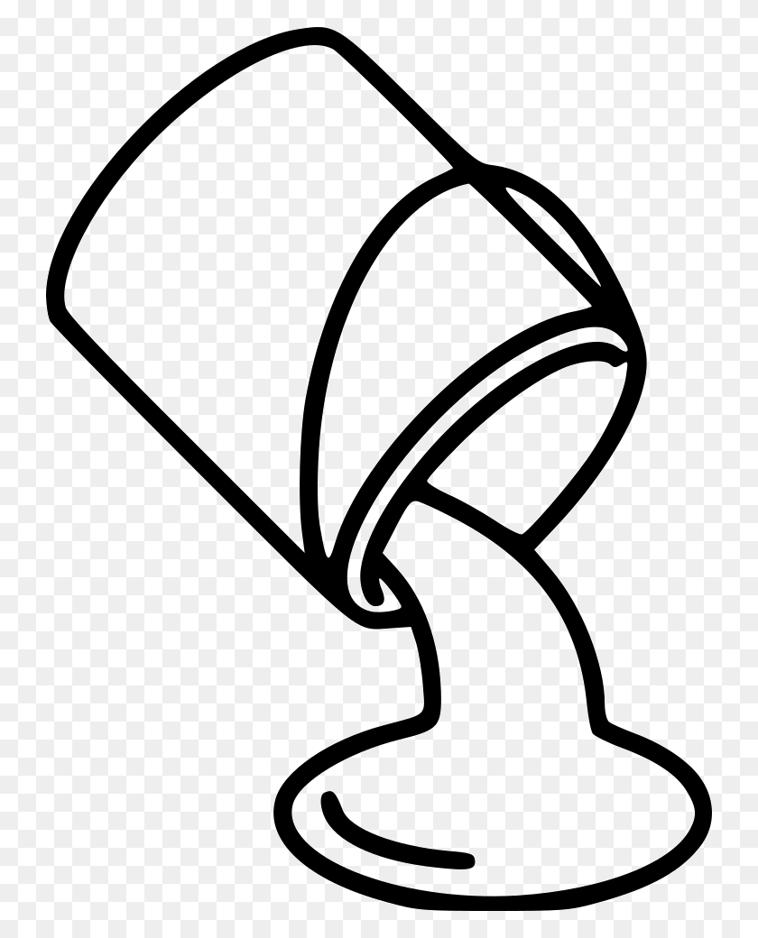 739x980 Drip Drawing Black And White Bucket Pouring Water Drawing, Clothing, Apparel, Bonnet HD PNG Download