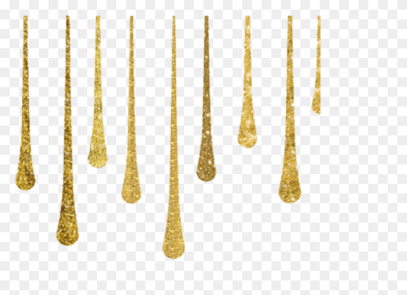 831x587 Dripping Gold Gold Glitter Drip, Cutlery, Spoon, Fork HD PNG Download