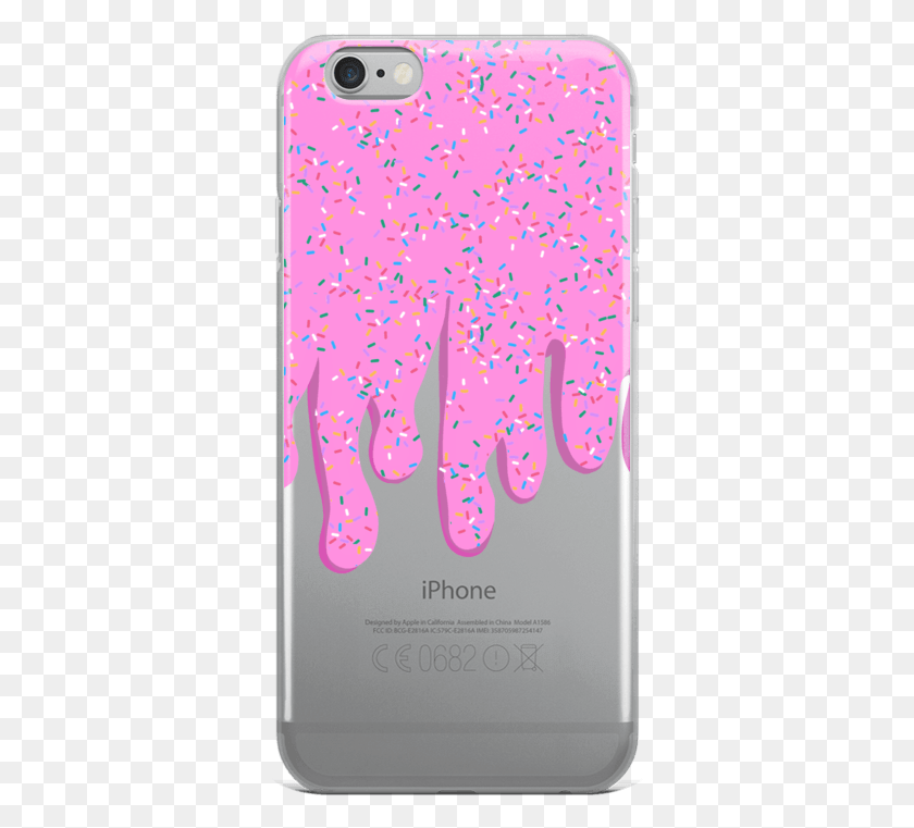 342x701 Dripping Pink Frosting With Sprinkles Phone Case Mobile Phone Case, Electronics, Cell Phone, Paper Descargar Hd Png