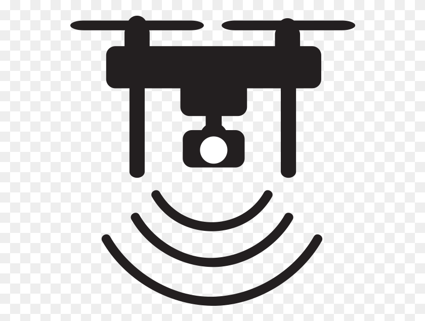 564x574 Drone Icon Design Connection Connect Wifi Transmition Drone For People Icon, Gun, Weapon, Weaponry HD PNG Download