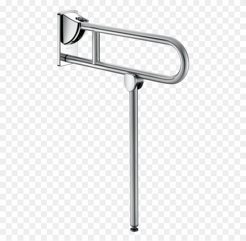 454x761 Drop Down Grab Bar With Leg 32mm L Handrail, Sink Faucet, Table, Furniture HD PNG Download