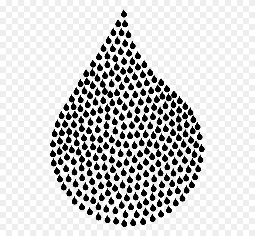 509x720 Drop Water Tears Silhouette Fractal Abstract Blood Drop, Gray, World Of Warcraft HD PNG Download