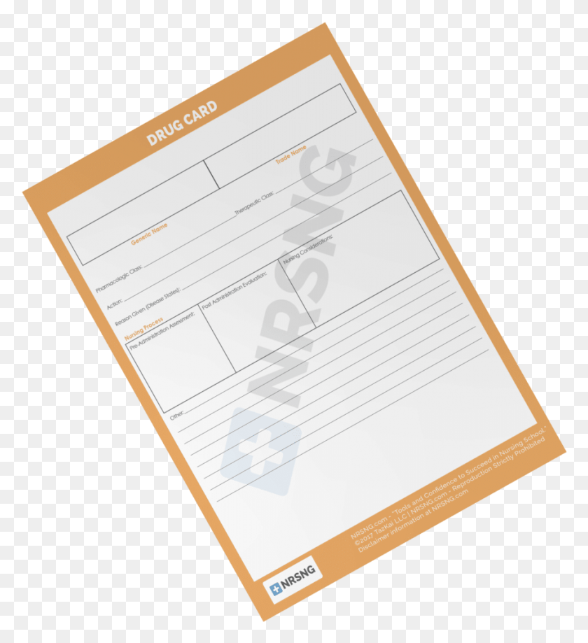 903x995 Drug Card Template Most Common Medication Classes, Text, Diary HD PNG Download