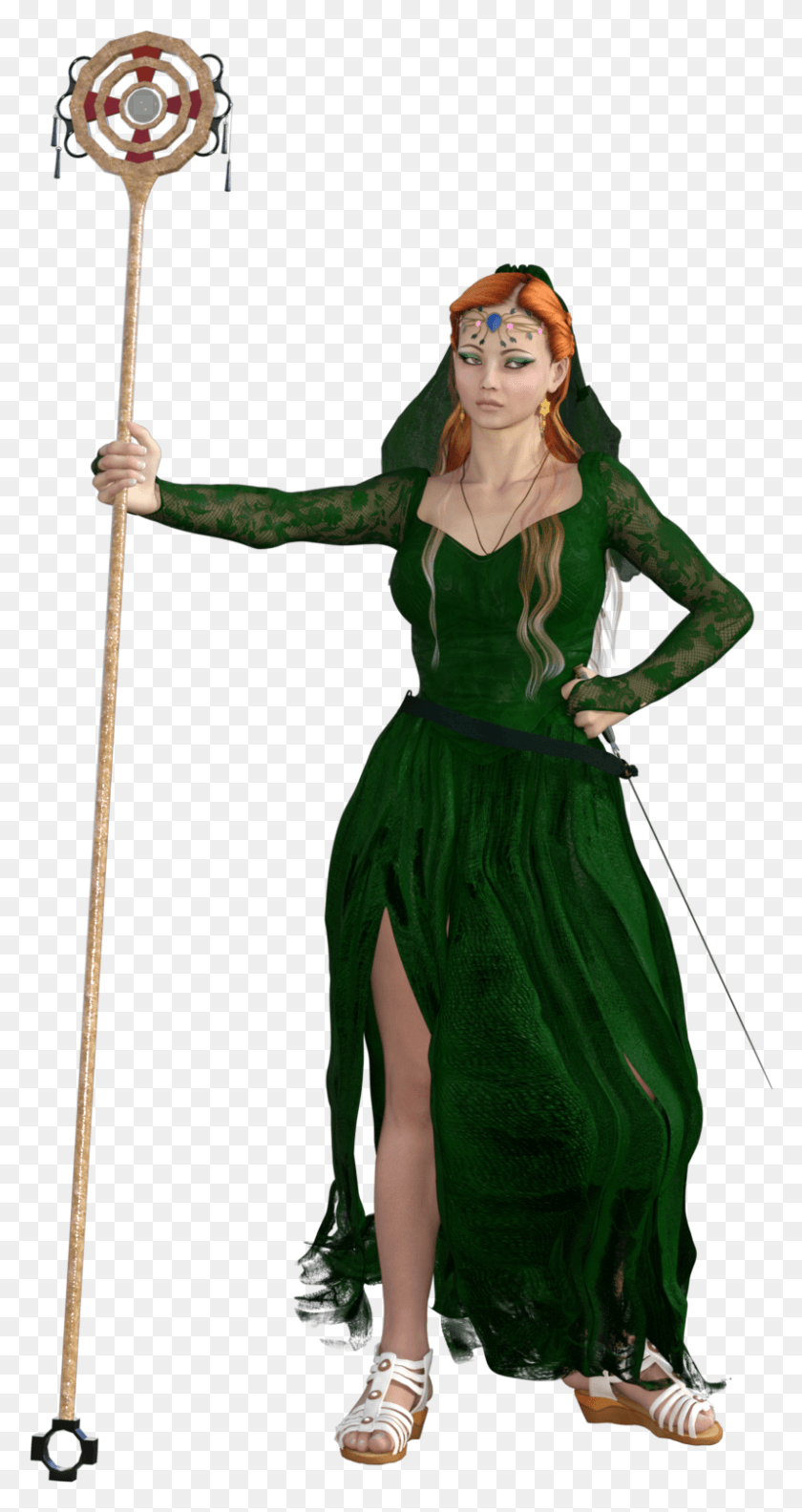 798x1560 Druid Halloween Costume, Clothing, Apparel, Person HD PNG Download