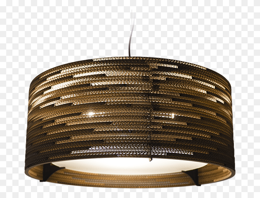 685x579 Drum 24 Scraplight Natural Pendant Light 0 Lampshade, Lamp, Chandelier HD PNG Download