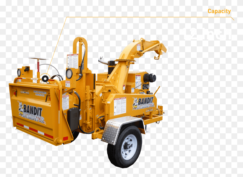 2787x1971 Drum Chipper Crane, Bulldozer, Tractor, Vehicle HD PNG Download