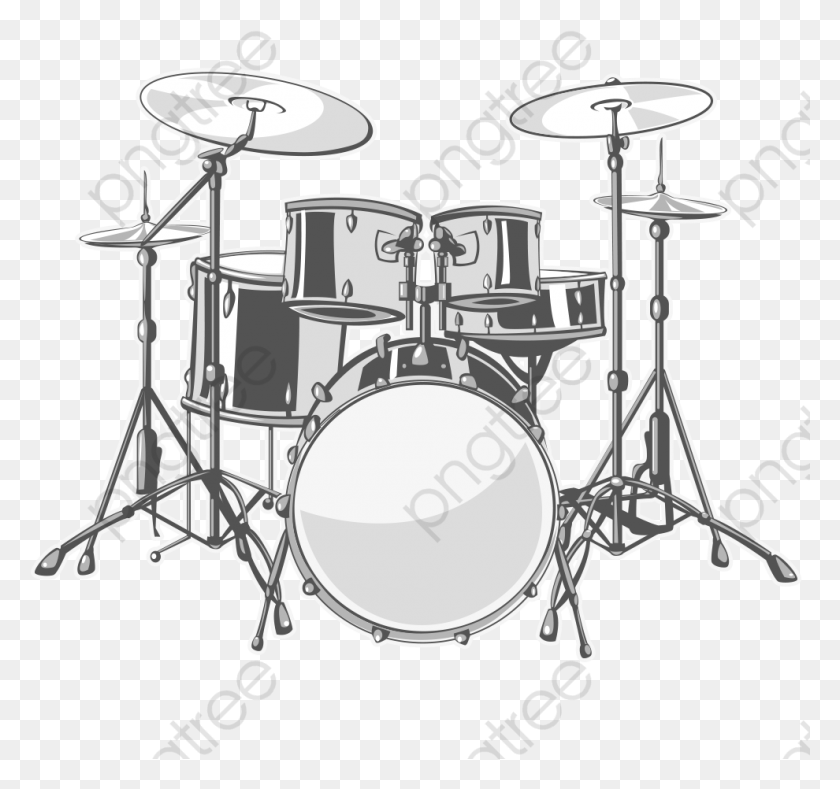 990x926 Drums Music Hand Painted Drums Transparent Image Drums Illustration, Drum, Percussion, Musical Instrument HD PNG Download